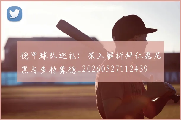 德甲球队巡礼：深入解析拜仁慕尼黑与多特蒙德_20260527112439